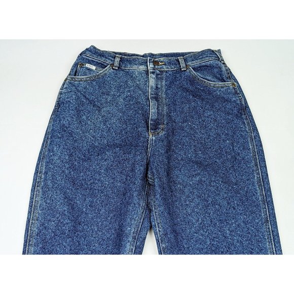 Vintage 90s Jeans Blue Mom High Waist Rise Misses Size 14 M Lee Made in USA - Picture 2 of 5